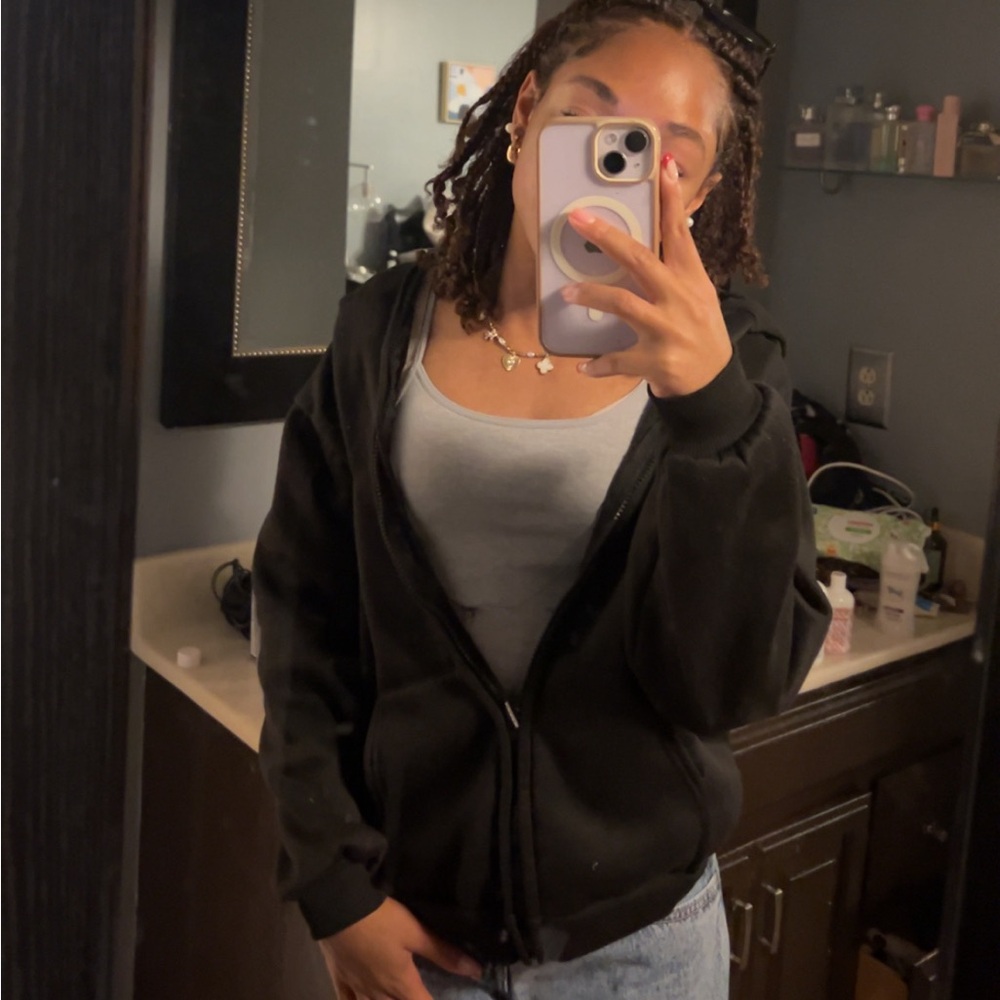 black shein jacket